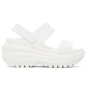 CROCS Brand New White Mega Crush Sandals. Retail price: $70.